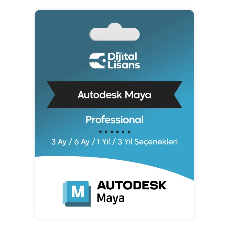 Autodesk Maya Profesyonel 3D Animasyon ve Modelleme Yazılımı