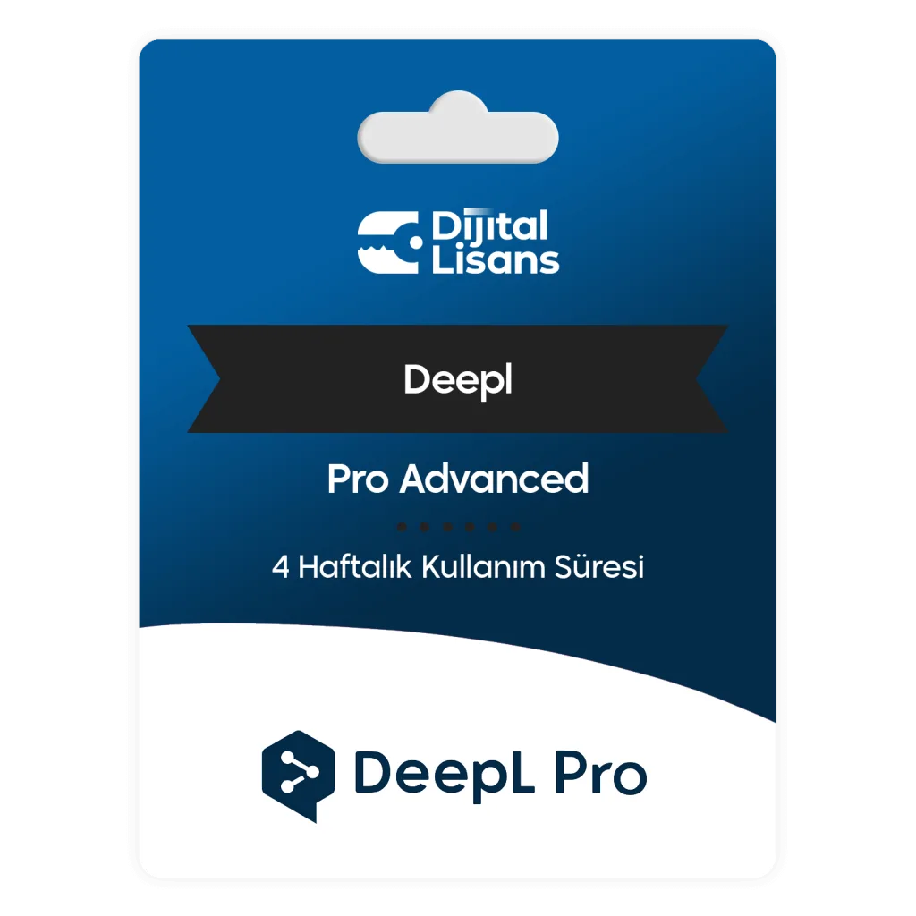 DeepL Pro Advanced Bireysel Lisans Satın Al