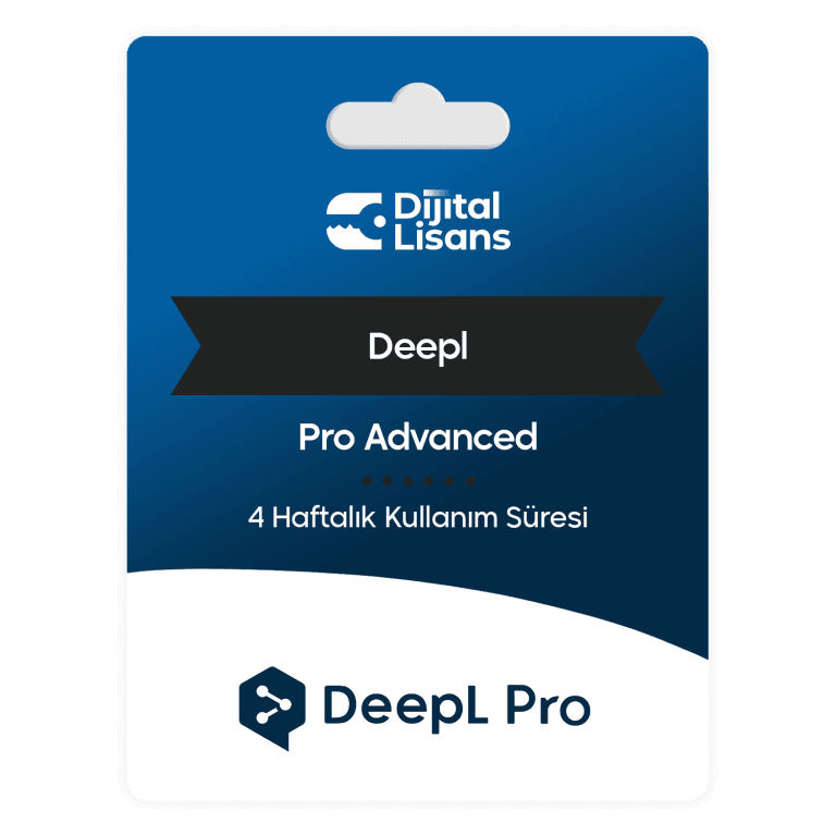 DeepL Pro Advanced Bireysel Lisans Satın Al