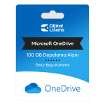 Microsoft OneDrive 100 GB (Ömür Boyu)