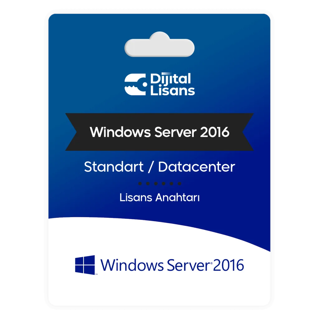 Windows Server 2016 Standard Dijital Lisans Anahtarı Satın Al