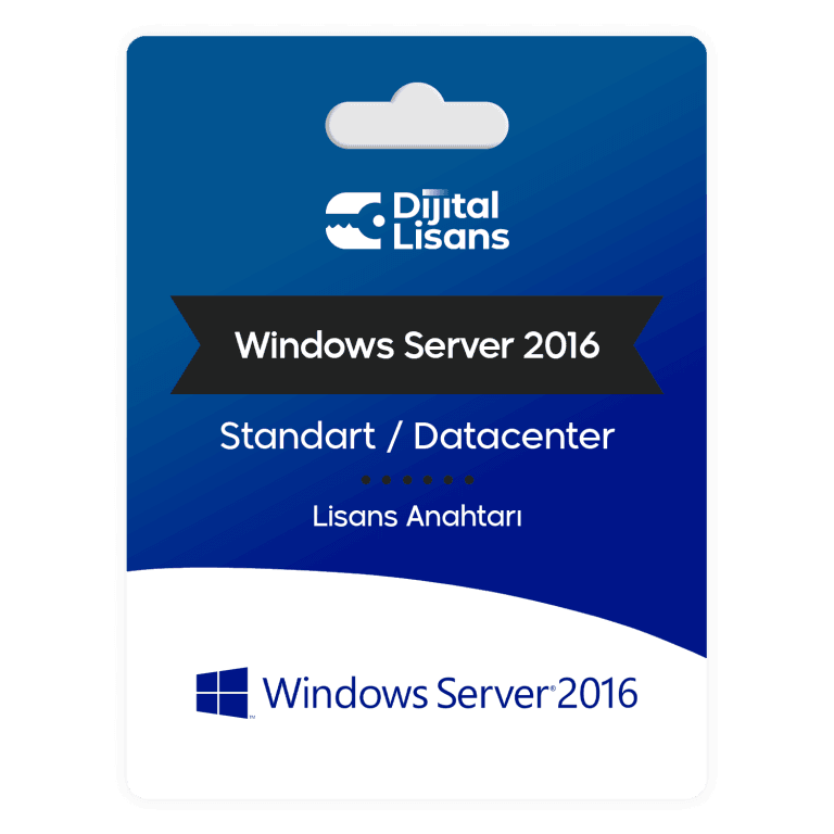 Windows Server 2016 Standard Dijital Lisans Anahtarı Satın Al