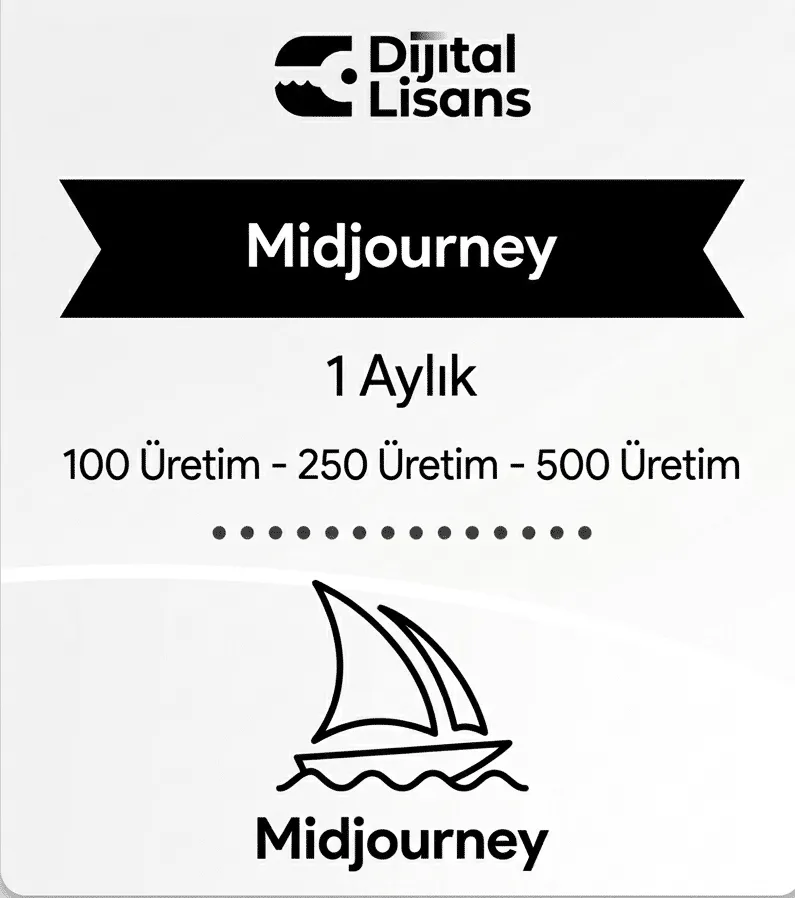 Midjourney Premium Yapay Zeka Görsel Tasarım ve Sanat Aracı Satın Al