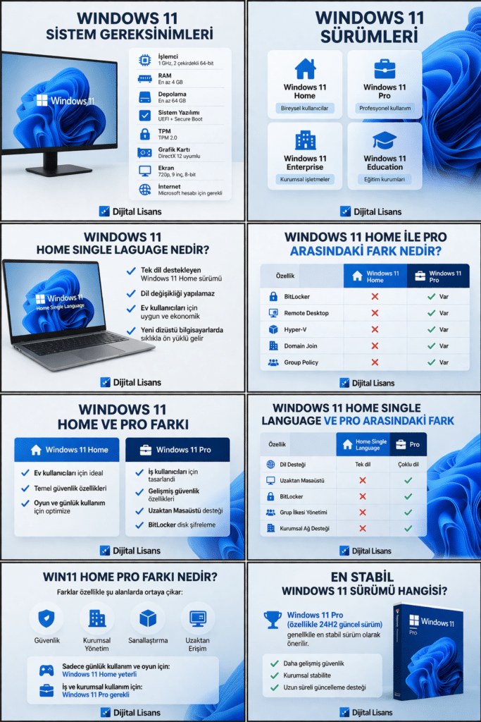 windows 11 home single language nedir ve ozellikleri
