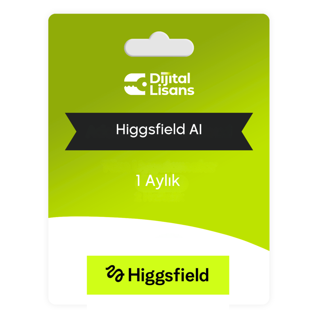 Higgsfield AI Starter 1 aylık abonelik