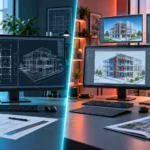 AutoCAD teknik çizim çalışma alanı ile çoklu Autodesk tasarım iş akışlarının karşılaştırması