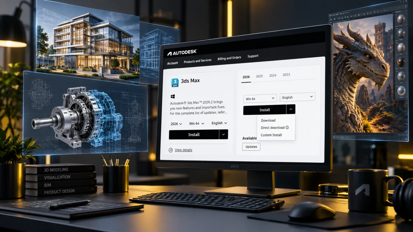 Autodesk Lisans Kurulumu ve Kullanıcı Atama Rehberi 1 Autodesk Account, 3ds Max, BIM, mekanik CAD ve 3D tasarım iş akışı