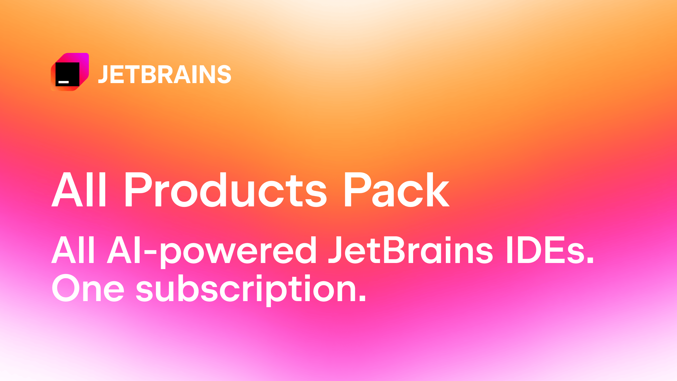JetBrains Nedir? Hangi IDE Hangi Yazılım Dili İçin? 2 JetBrains All Products Pack resmî tanıtım görseli