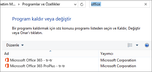 Office Lisanssız Ürün Uyarısı Nasıl Çözülür? 2 Windows Programlar ve Özellikler bölümünde aynı anda yüklü iki Microsoft Office kopyası