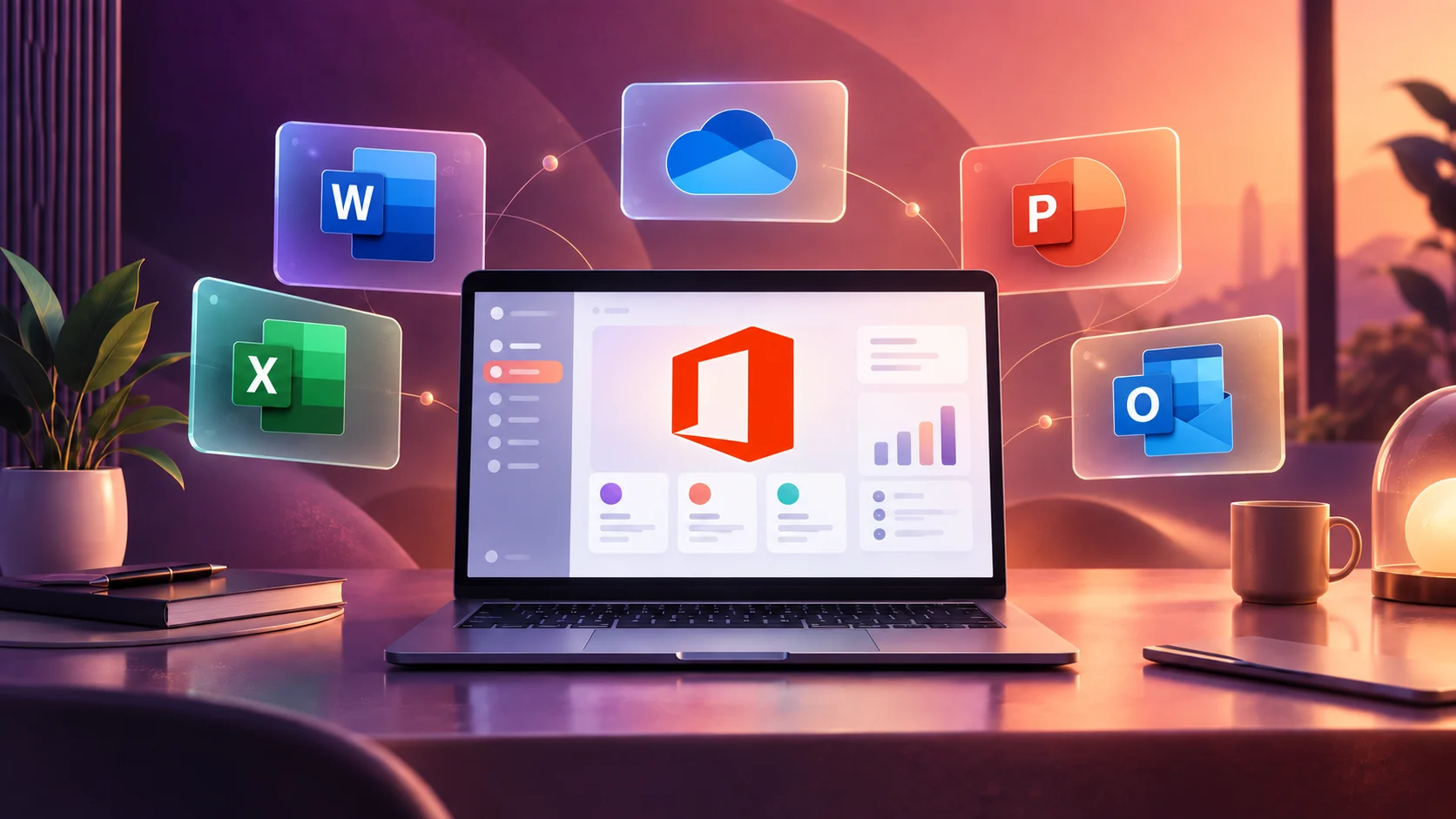 Office 365, Word, Excel, PowerPoint, Outlook ve OneDrive uygulamaları