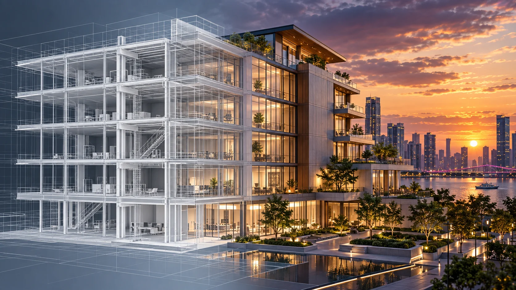 BIM bina modeli ile fotogerçekçi 3B mimari görselleştirme karşılaştırması